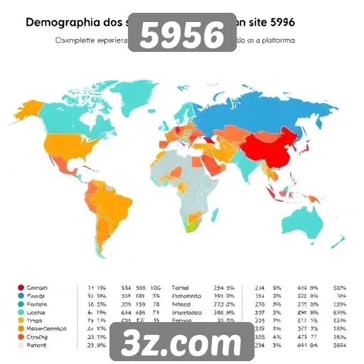 Dados sobre a demografia de usuários do site 5956